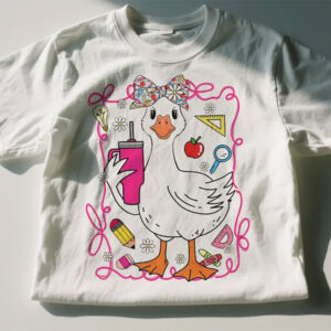 Coquette Teacher, Goose Back To School T-shirt Coquette Teacher, Goose Back To School T-shirt