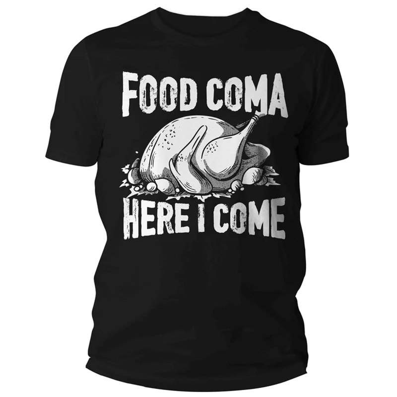 Funny Food Coma, Joke Tryptophan Turkey Day Shirt Funny Food Coma, Joke Tryptophan Turkey Day Shirt