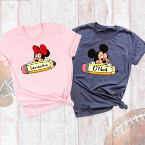Custom Name Teacher Back to School Comfort Colors Tee 1