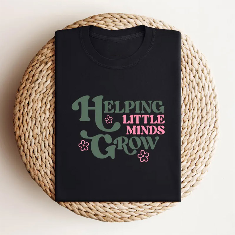 Cute Teacher Helping Little Minds Grow Shirt Cute Teacher Helping Little Minds Grow Shirt