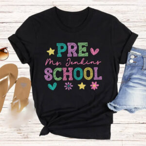 Personalized Preschool Teacher Cute Back to School Tee