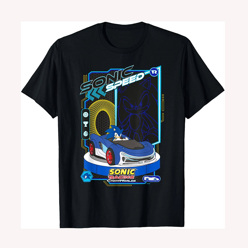 Sonic Racing CrossWorlds Sonic Speed Shirt Sonic Racing CrossWorlds Sonic Speed Shirt