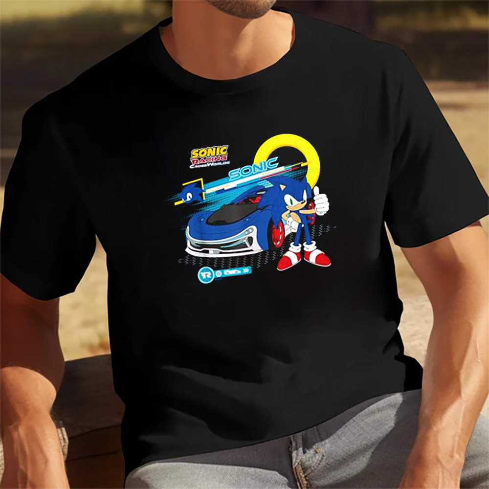Sonic Racing CrossWorlds, Ready To Roll Sonic Tee Sonic Racing CrossWorlds, Ready To Roll Sonic Tee