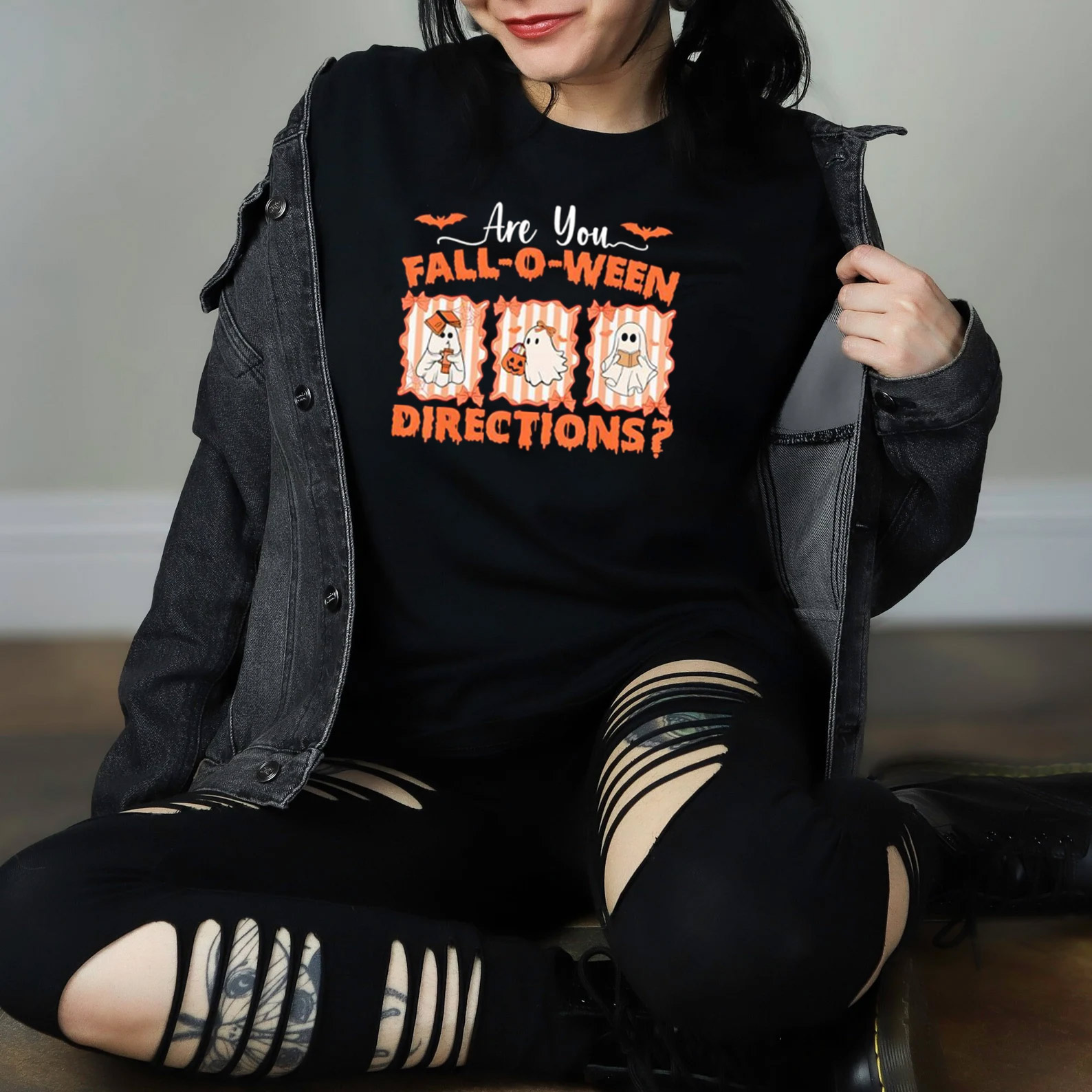 Are You Fall-o-ween Directions Cute Ghost Teacher Halloween T-shirt Are You Fall-o-ween Directions Cute Ghost Teacher Halloween T-shirt