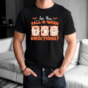 Are You Fall o ween Directions Cute Ghost Teacher Halloween T shirt 3