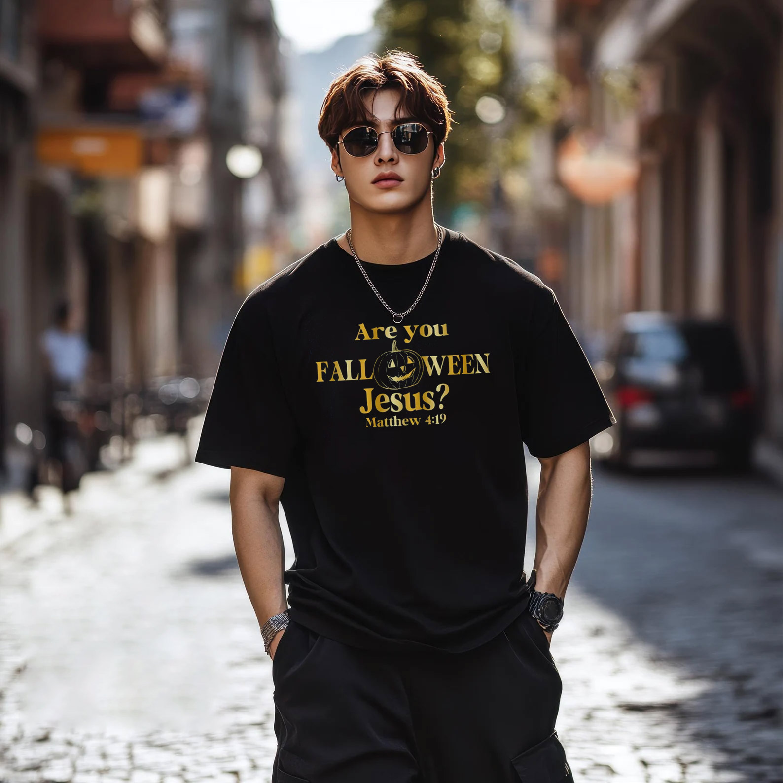 Are You Falloween Jesus Matthew Bible Verse T-shirt Are You Falloween Jesus Matthew Bible Verse T-shirt