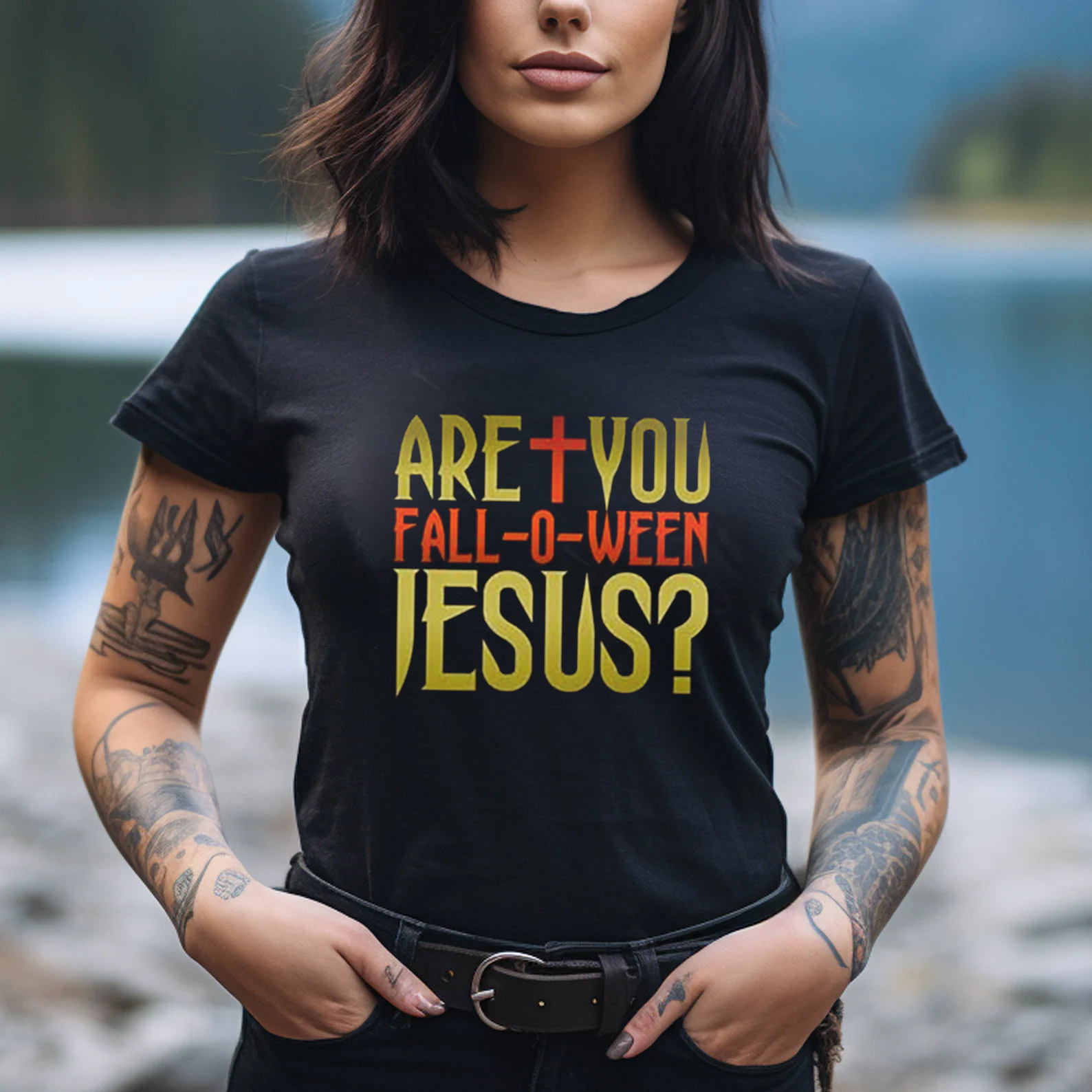 Are You Fall-O-Ween Jesus, Christian Halloween Faith T-shirt Are You Fall-O-Ween Jesus, Christian Halloween Faith T-shirt