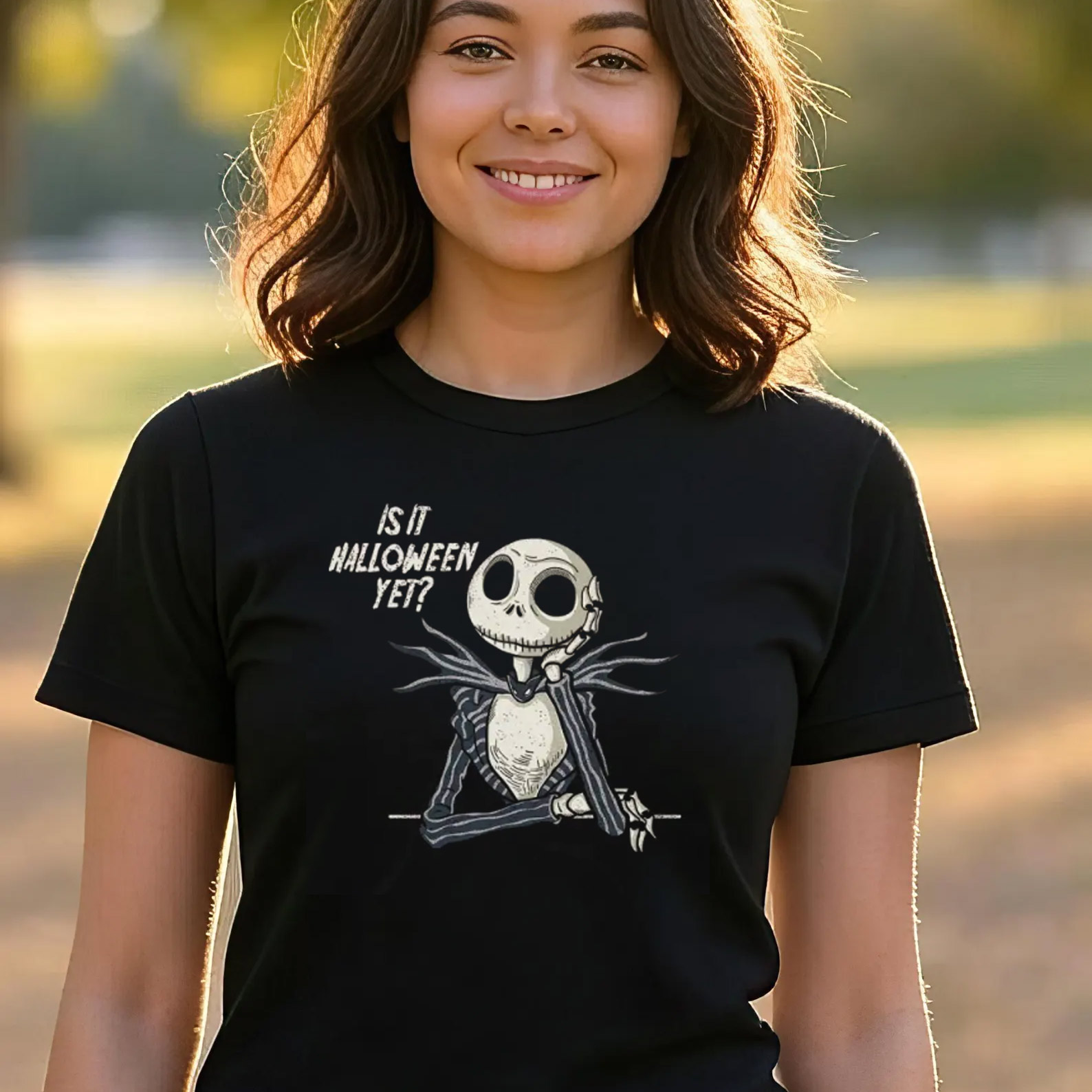 Waiting For Halloween Jack Skellington Meme T-shirt Waiting For Halloween Jack Skellington Meme T-shirt