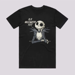 Waiting for Halloween Jack Skellington Meme T shirt 3