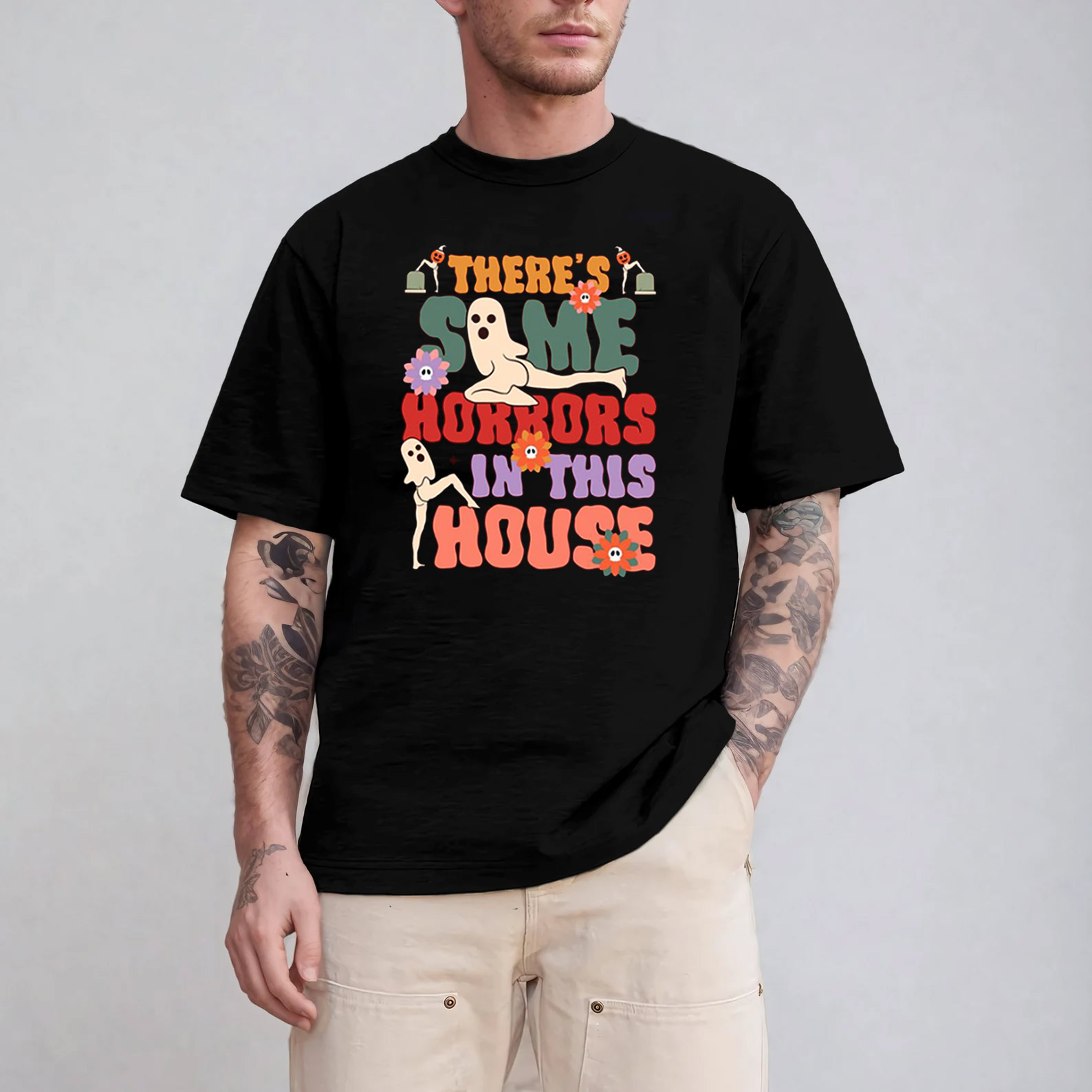 There’s Some Horrors In This House Ghost Funny Halloween T-shirt There’s Some Horrors In This House Ghost Funny Halloween T-shirt