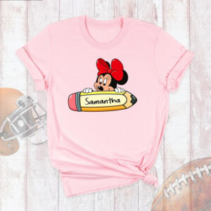 Custom Name Disney School Season Couple Matching T shirt 1