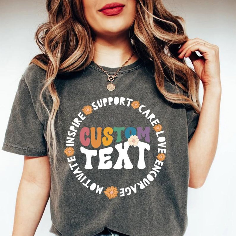 Custom Teacher Support Comfort Colors Tee Custom Teacher Support Comfort Colors Tee