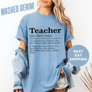 Funny Teacher Definition Comfort Colors T shirt 2