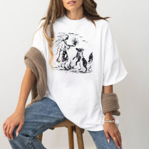 American Native Wolf, American Heritage Day T shirt 1