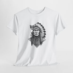 Boho Cat Native American Chief Tee Boho Cat Native American Chief Tee