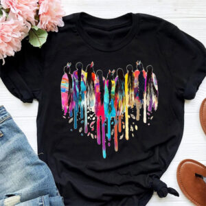 MMIW Feather Indigenous Pride Cotton Tee 2