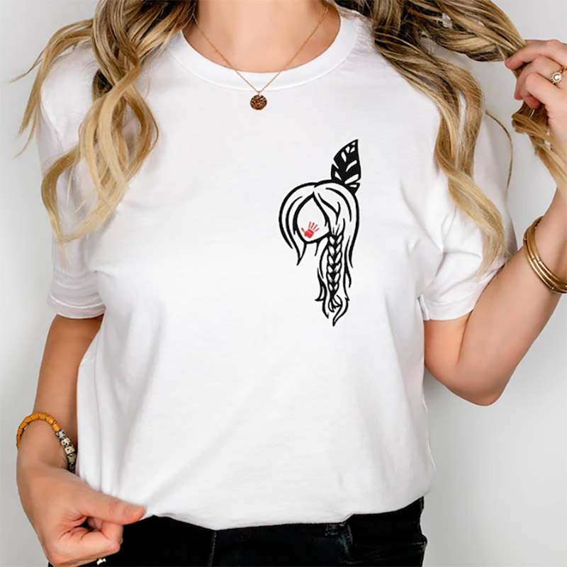 No More Stolen Siste, Indigenous Red Hand Shirt No More Stolen Siste, Indigenous Red Hand Shirt