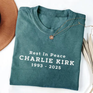 Rest In Peace Charlie Kirk In Memory of a Patriot Comfort Colors Tee 1