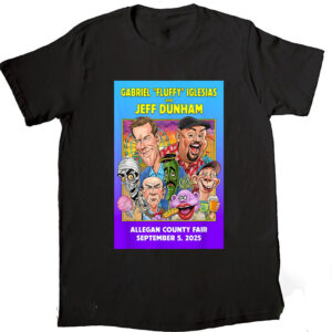 Gabriel Iglesias Jeff Dunham Allegan County Fair 2025 Shirt Gabriel Iglesias Jeff Dunham Allegan County Fair 2025 Shirt