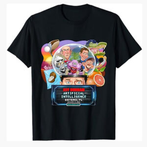 Artificial Intelligence Tour Black Cartoon Shirt Artificial Intelligence Tour Black Cartoon Shirt