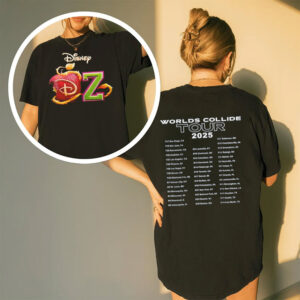 Worlds Collide Tour 2025 Disney Logo 2 sided Shirt
