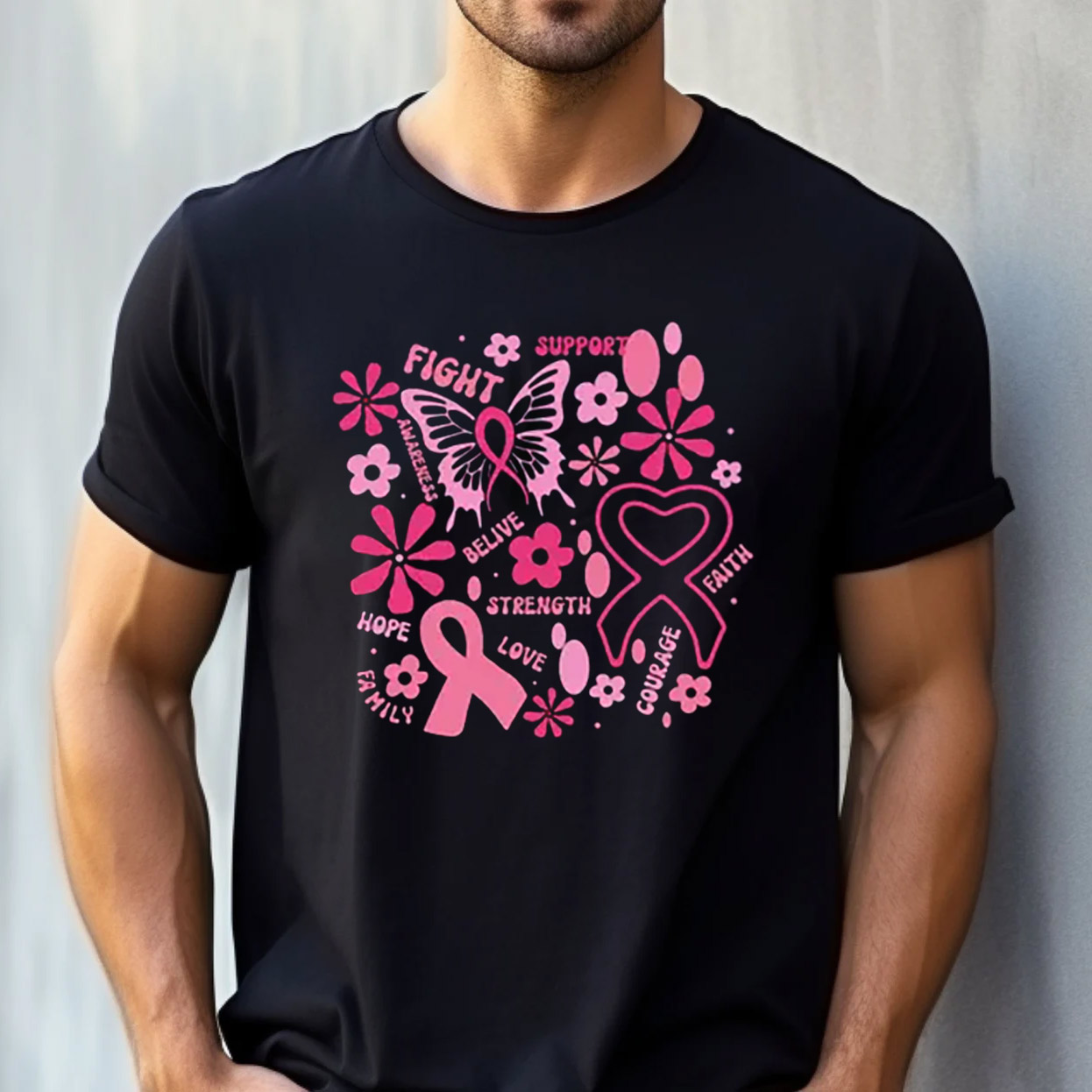 Breast Cancer Awareness Pink Ribbon Tee Breast Cancer Awareness Pink Ribbon Tee
