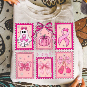 Halloween Ghost Breast Cancer, Breast Cancer Awareness Shirt 1