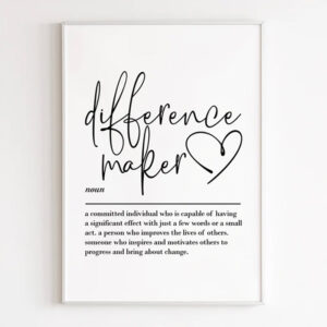National Make A Difference Day, Difference Maker Poster