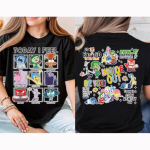 Inside Out Today I Feel Disney Emotions 2 sided Shirt