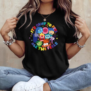 It's Okay To Feel All The Feels Disney Mental Health Shirt