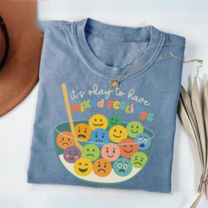 Its Okay to Have Mixed Feelings, Mental Health Therapy Comfort Colors Tee 2