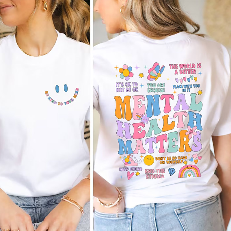Mental Health Matters Recreational Therapy 2-sided Shirt Mental Health Matters Recreational Therapy 2-sided Shirt