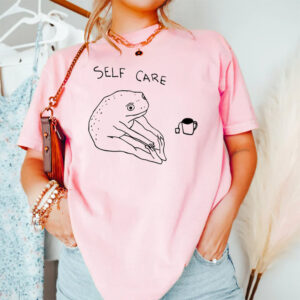 Funny Frog Self Care Positive Vibe Comfort Colors Tee Funny Frog Self Care Positive Vibe Comfort Colors Tee