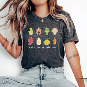 Nutrition Is Self Love Mental Health Comfort Colors Tee 2