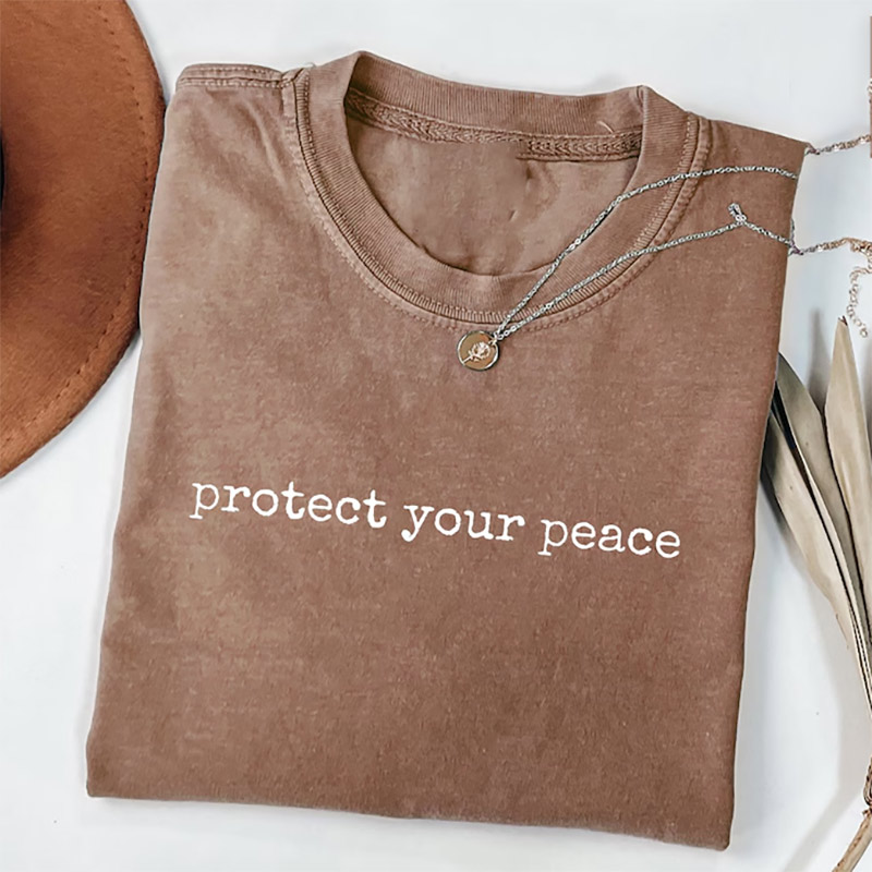 Protect Your Peace Self Care Comfort Colors Tee Protect Your Peace Self Care Comfort Colors Tee