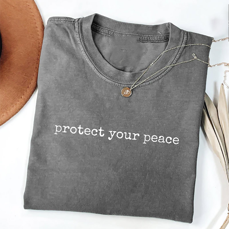 Protect Your Peace Self Care Comfort Colors Tee Protect Your Peace Self Care Comfort Colors Tee