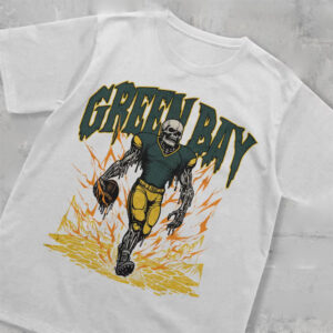 Green Bay Football Skeleton Shirt 2
