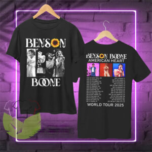 Benson Boone American Heart World Tour 2025 2 sided Shirt 3
