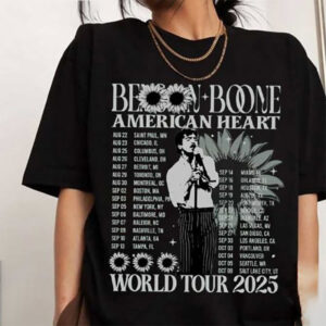 Benson Boone American Heart World Tour 2025 Dates T-Shirt