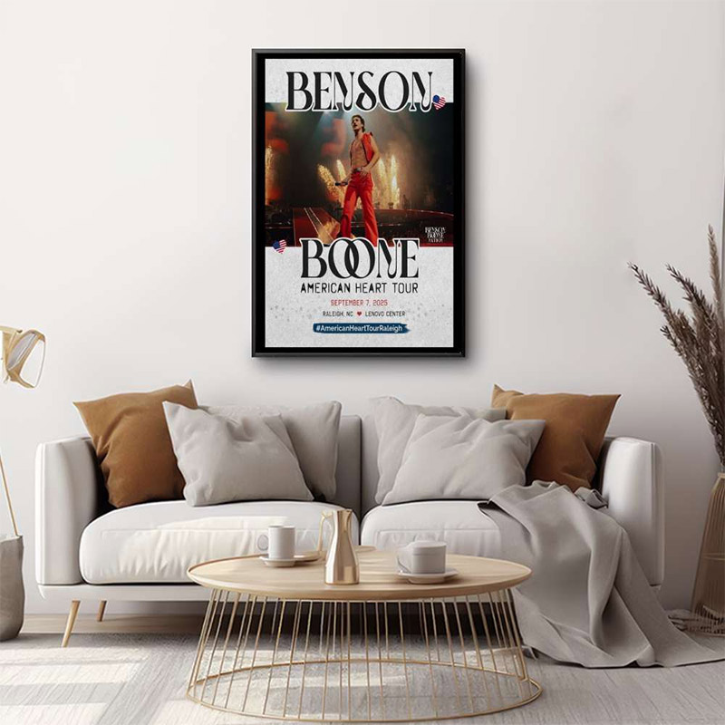 Benson Boone September 7 2025 Lenovo Center Poster Benson Boone September 7 2025 Lenovo Center Poster