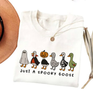 Just A Spooky Goose Halloween Shirt Just A Spooky Goose Halloween Shirt