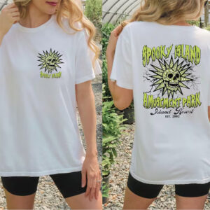 Spooky Island Amusement Park 2 sided Shirt 2