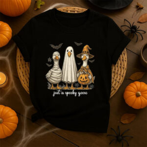 Just A Spooky Goose Halloween Funny Shirt Just A Spooky Goose Halloween Funny Shirt