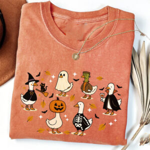Spooky Goose On The Loose Halloween Comfort Colors Shirt Spooky Goose On The Loose Halloween Comfort Colors Shirt