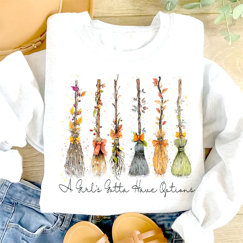 A Girl Gotta Have Options Spooky Season Shirt A Girl Gotta Have Options Spooky Season Shirt