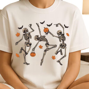 Dancing Skeleton Spooky Season T-shirt Dancing Skeleton Spooky Season T-shirt
