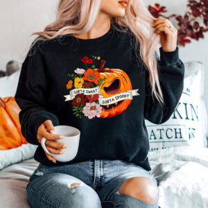 Flower Pumpkin Sorta Sweet Sorta Spooky Shirt Flower Pumpkin Sorta Sweet Sorta Spooky Shirt