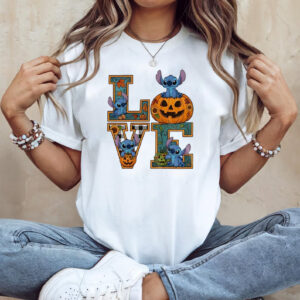 Love Stitch Pumpkin Spooky Season Halloween 2025 Shirt Love Stitch Pumpkin Spooky Season Halloween 2025 Shirt