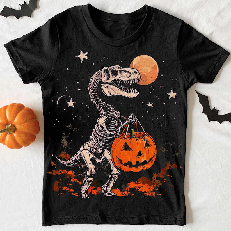 Spooky Saurus Halloween Dinosaur T-shirt Spooky Saurus Halloween Dinosaur T-shirt