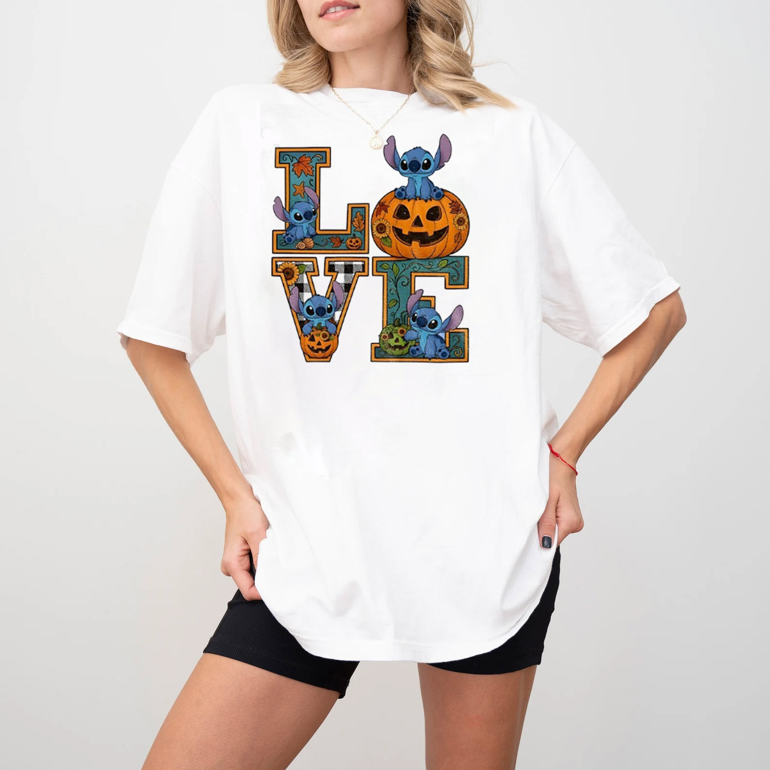 Love Stitch Pumpkin Spooky Season Halloween 2025 Shirt Love Stitch Pumpkin Spooky Season Halloween 2025 Shirt